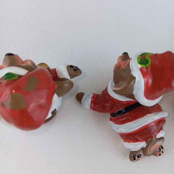 Vintage George Good set of four  sleepy Christmas Mice mouse Santa mouse ceremic - Picture 9 of 13